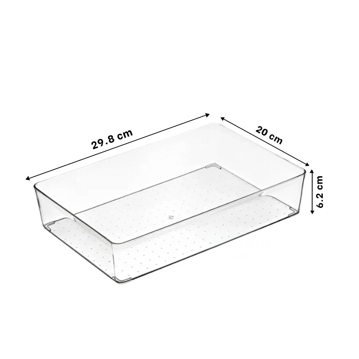 PACK4 ESTRUCTURA ACRILICA TRANSPARENTE RECTANGULAR PARA COCINA Y CASA SIMPLE Y+PAPEL REGALO - 4