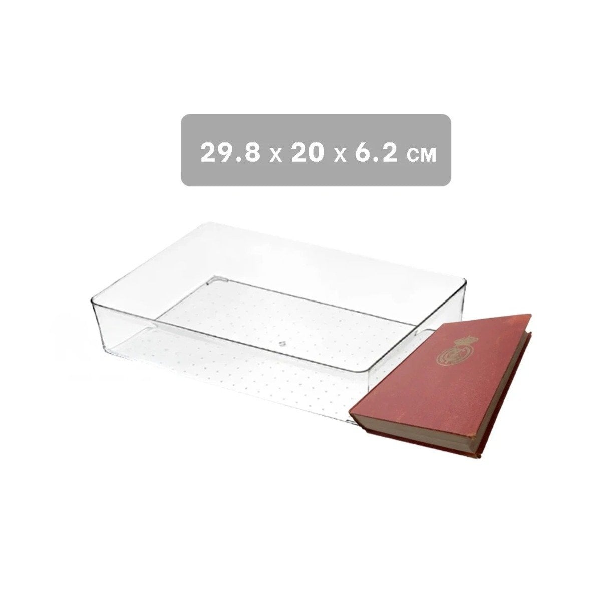 PACK12 BANDEJA ORGANIZADORA ACRILICA TRANSPARENTE RECTANGULAR PARA COCINA - 4