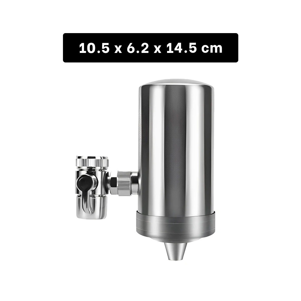 DISPOSITIVO DE FILTRADO DE AGUA PLATEADO EN ACERO PARA COCINA MODERNA Y+LIGAS REGALO - 4