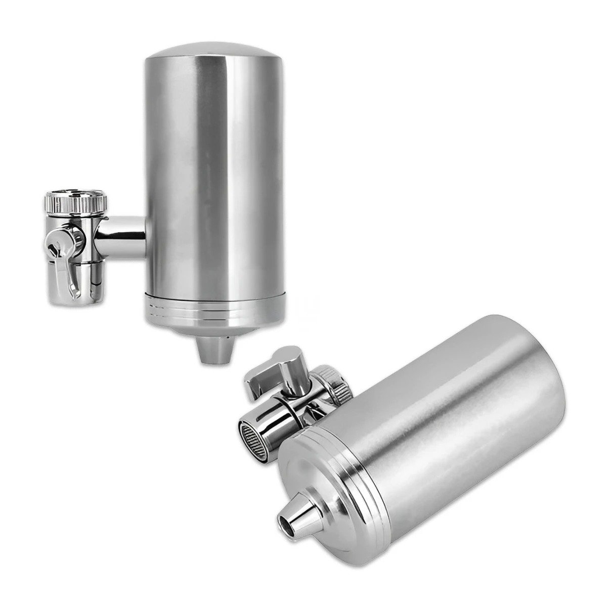DISPOSITIVO DE FILTRADO DE AGUA PLATEADO EN ACERO PARA COCINA MODERNA Y+LIGAS REGALO - 5