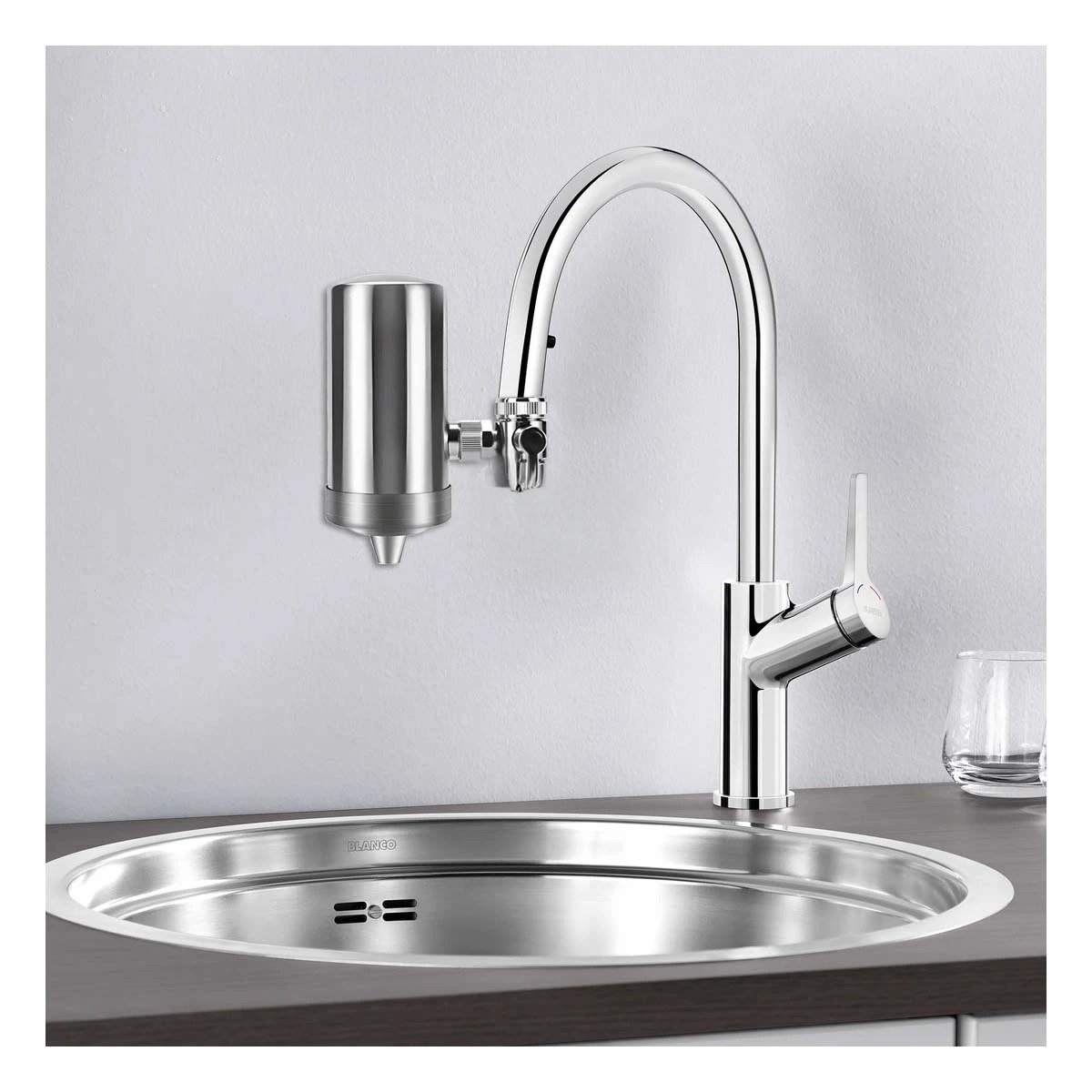 APARATO PURIFICADOR DE AGUA EN ACERO PLATEADO PARA USO DIARIO EN CASA Y+POST IT - 3