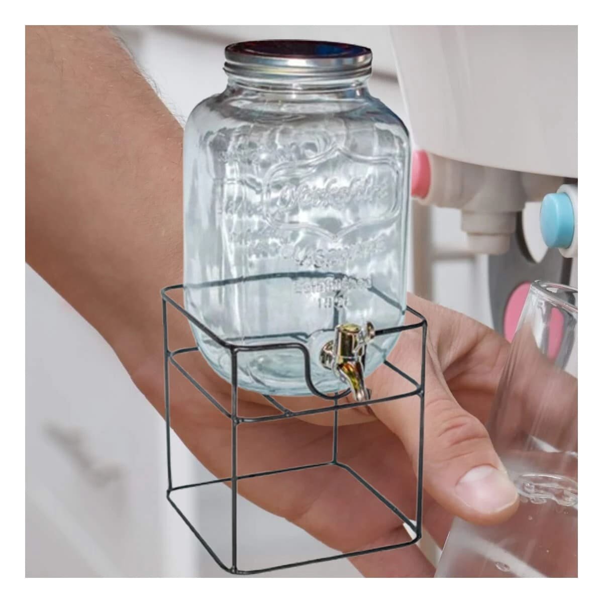 PACK6 DISTRIBUIDOR MODERNO 5L CON ESTILO ELEGANTE PARA COCINA Y HOGAR Y+PAPEL REGALO - 2
