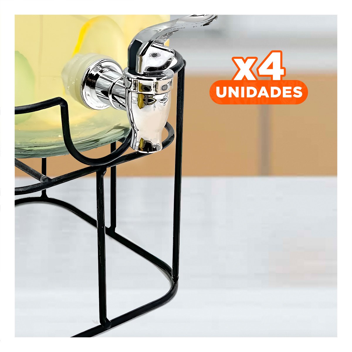 PACK4 SURTIDOR DE BEBIDAS 5L PARA HOGAR, OFICINA O FIESTA CON AMIGOS Y+PAPEL REGALO - 1