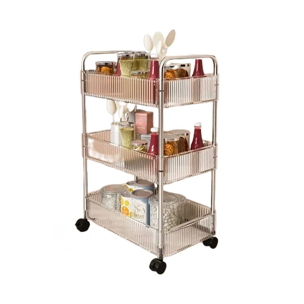 PACK4 MUEBLE MOVIL DE ACRILICO PARA ORGANIZAR DOCUMENTOS Y ACCESORIOS Y+PAPEL REGALO - 3