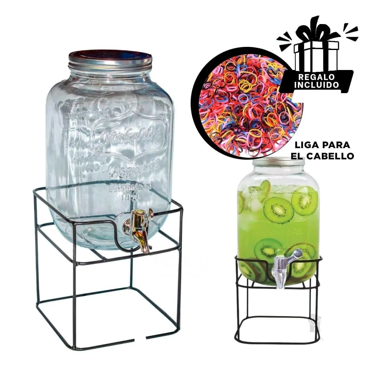 DISPENSADOR DE LIQUIDOS 5L CON BASE METALICA RESISTENTE PARA USO DIARIO Y+LIGAS REGALO - 2