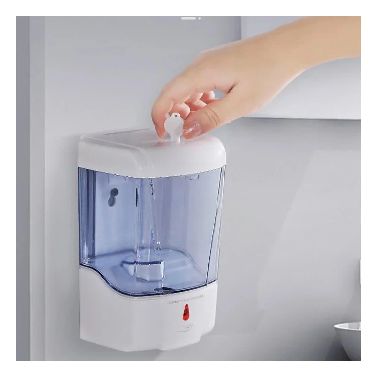 PACK4 DOSIFICADOR DE PARED AUTOMATICO PARA LIQUIDOS BLANCO 500 ML Y+PAPEL REGALO - 5