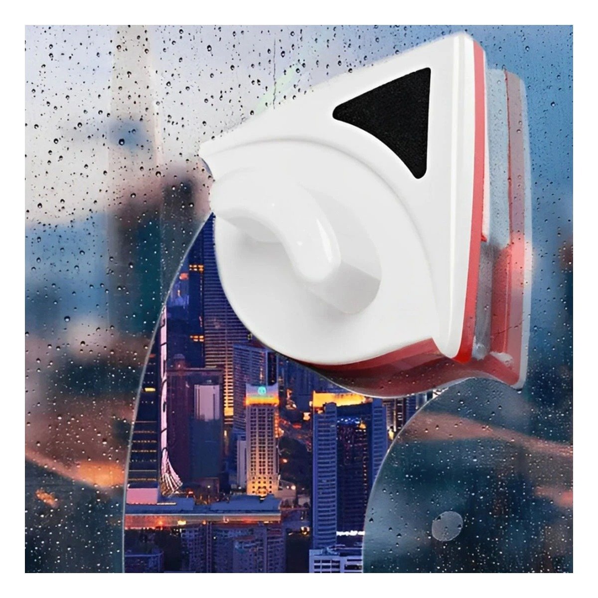 PACK4 GADGET MAGNETICO PARA VIDRIOS ROJO TRIANGULAR COMODO Y EFICIENTE - 5