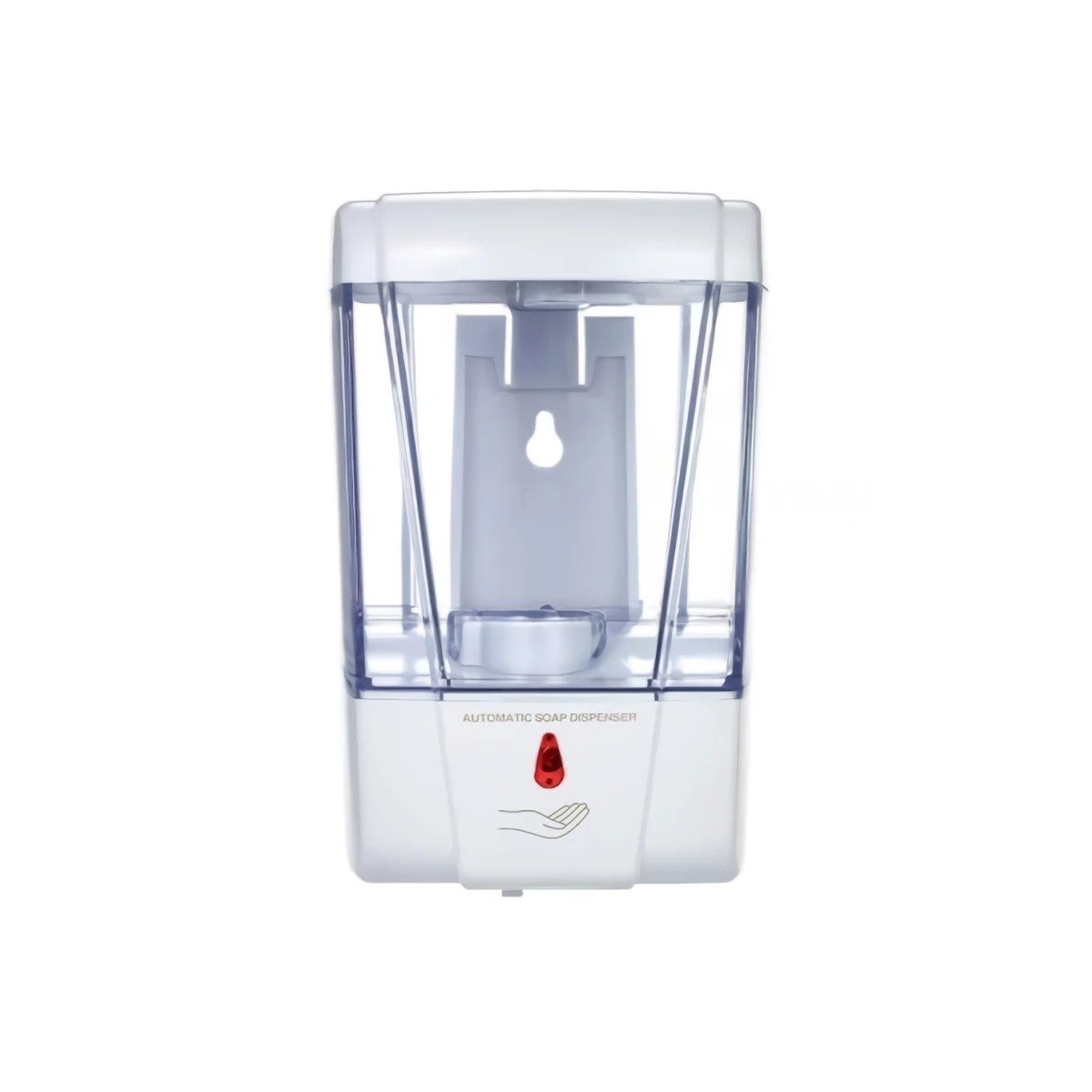 DISPENSADOR DE PARED PARA LIQUIDOS CON SENSOR AUTOMATICO BLANCO 500 ML Y+REGALO STICKER - 1