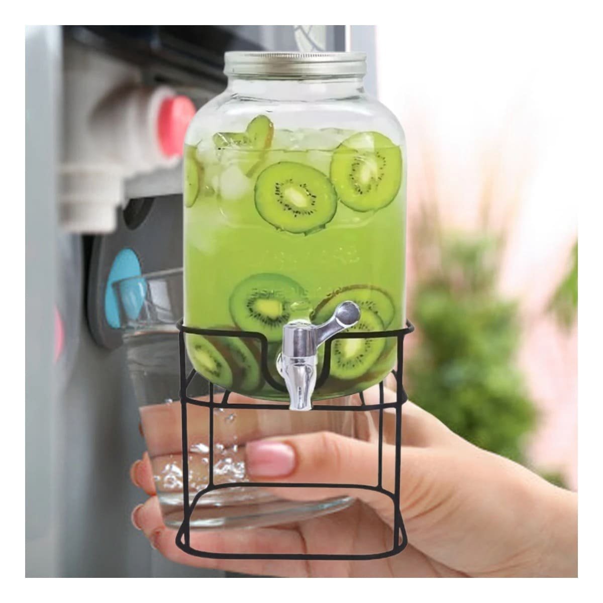 DISPENSADOR MODERNO 5L PARA COCINA Y FIESTA CON DISEÑO ELEGANTE Y PRACTICO Y+POST IT - 1