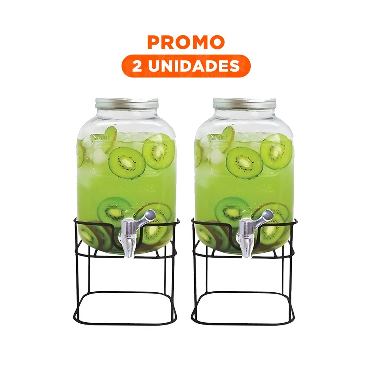 PACK2 SURTIDOR DE LIQUIDOS 5L PARA CASA, EVENTOS Y REUNIONES FAMILIARES Y+REGALO STICKER - 1