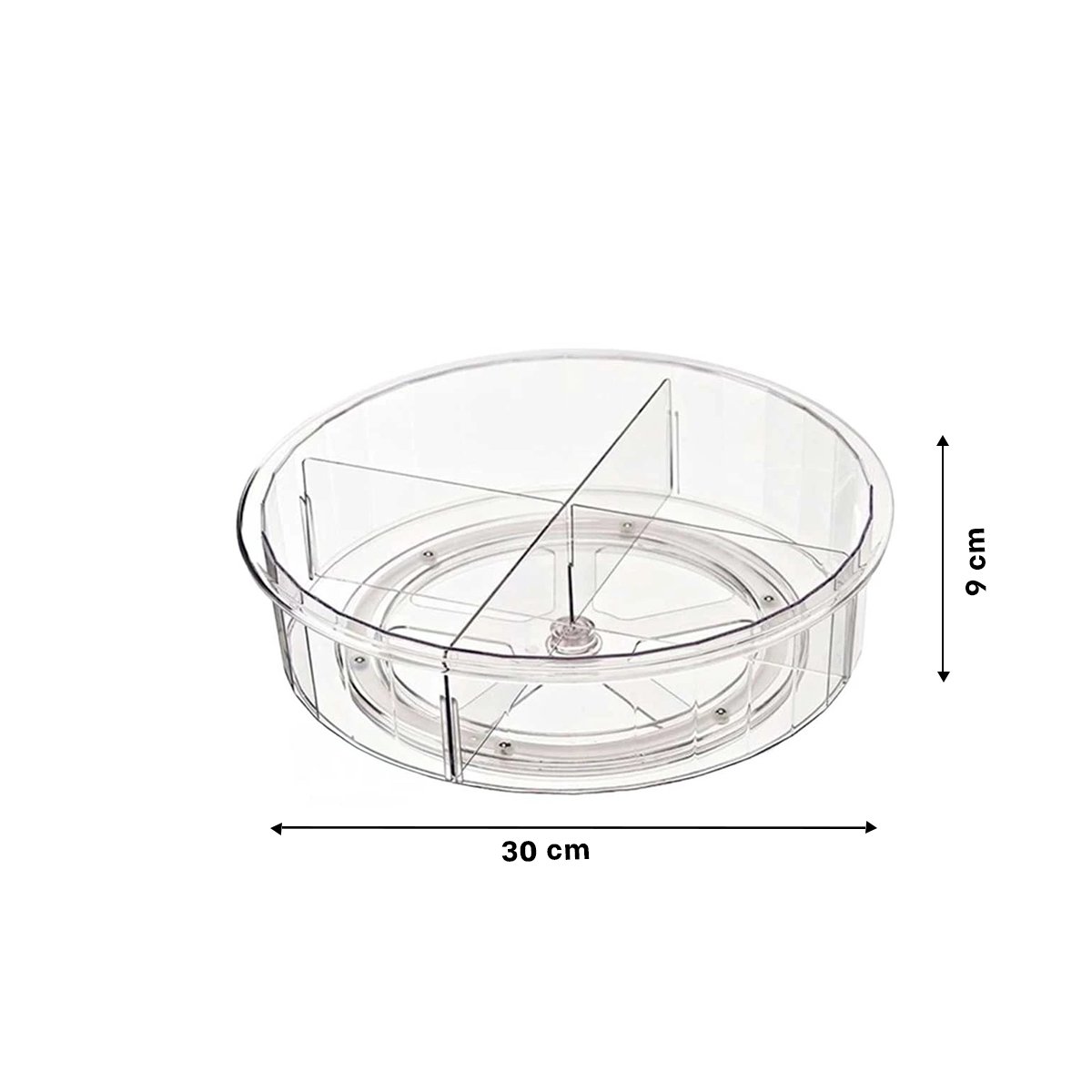 PACK2 SOPORTE PRACTICO PARA COCINA GIRATORIO 360 GRADOS CON 4 COMPARTIMIENTOS Y+REGALO STICKER - 4
