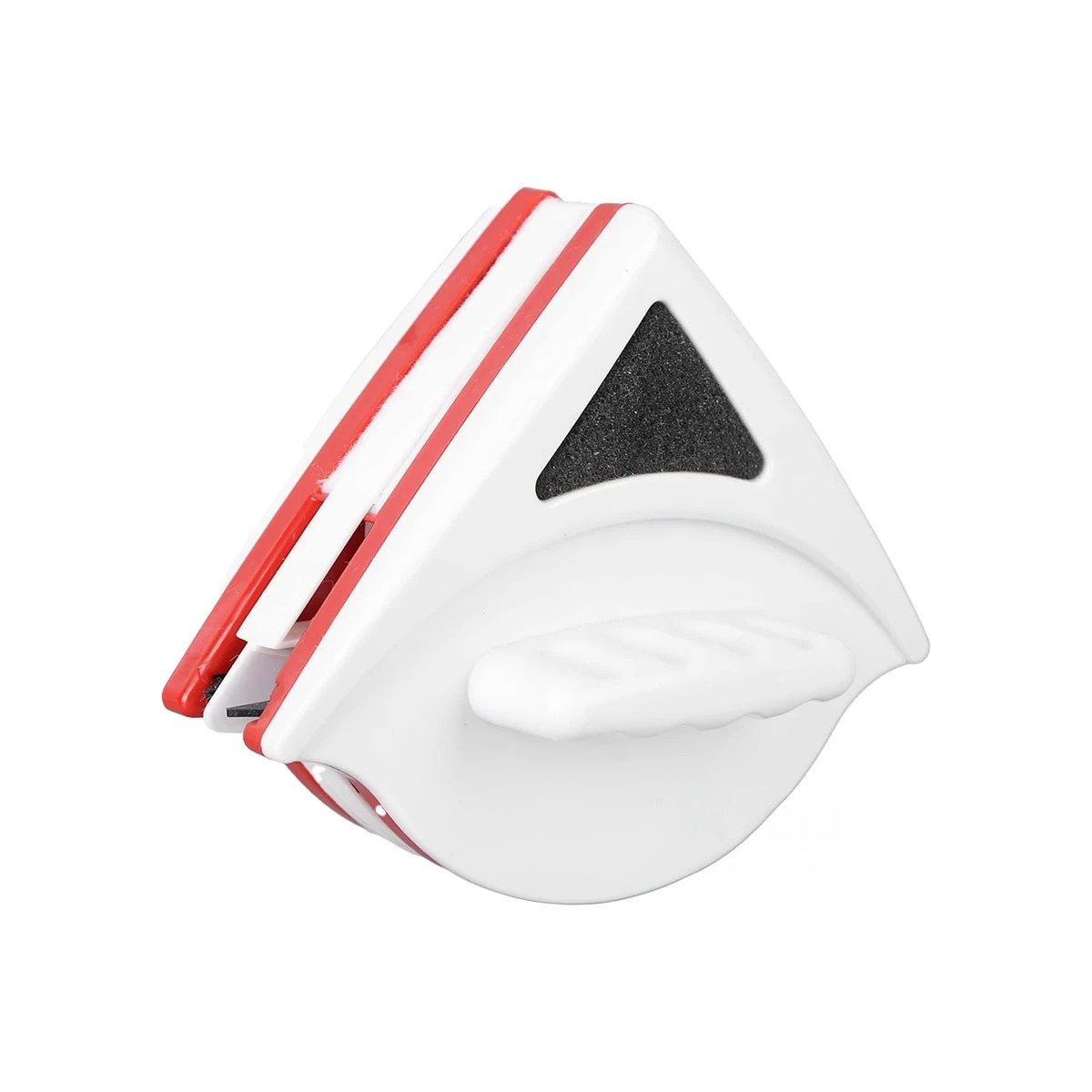 LIMPIA DE VIDRIOS MAGNETICO ROJO TRIANGULAR FACIL Y EFICIENTE PARA CASA Y+PAPEL REGALO - 5