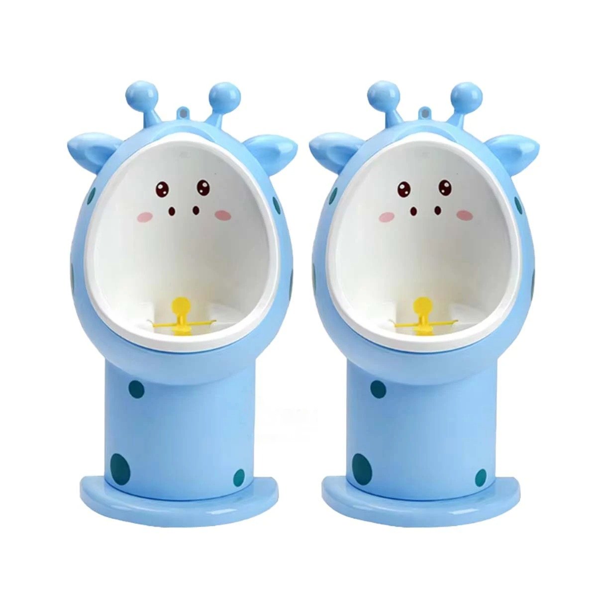PACK6 BACINICA DE FIRAJA PARA BEBES CON DISEÑO DIVERTIDO Y SEGURO CELESTE Y+REGALO STICKER - 2