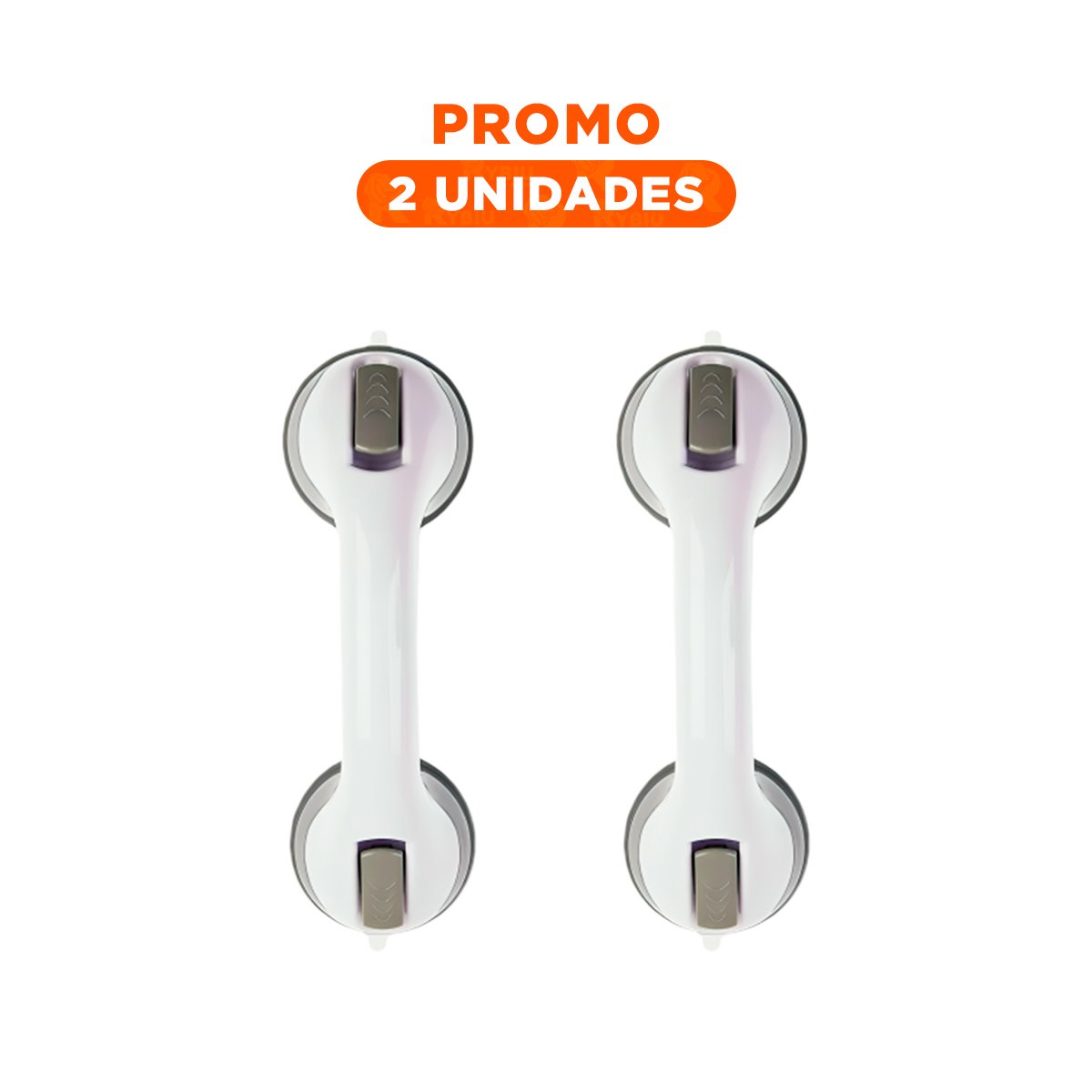 PACK2 BARRA DE SEGURIDAD PARA BANO CON AGARRE FIRME EN COLOR BLANCO Y+REGALO STICKER - 1
