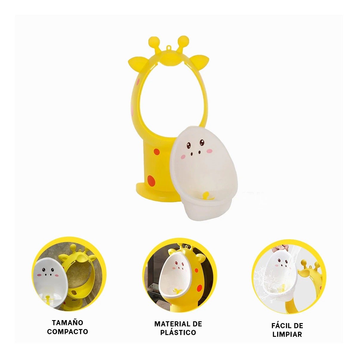 ORINAL DE FIRAJA PARA APRENDER A USAR EL BANO CON ESTILO AMARILLO Y+POST IT - 5