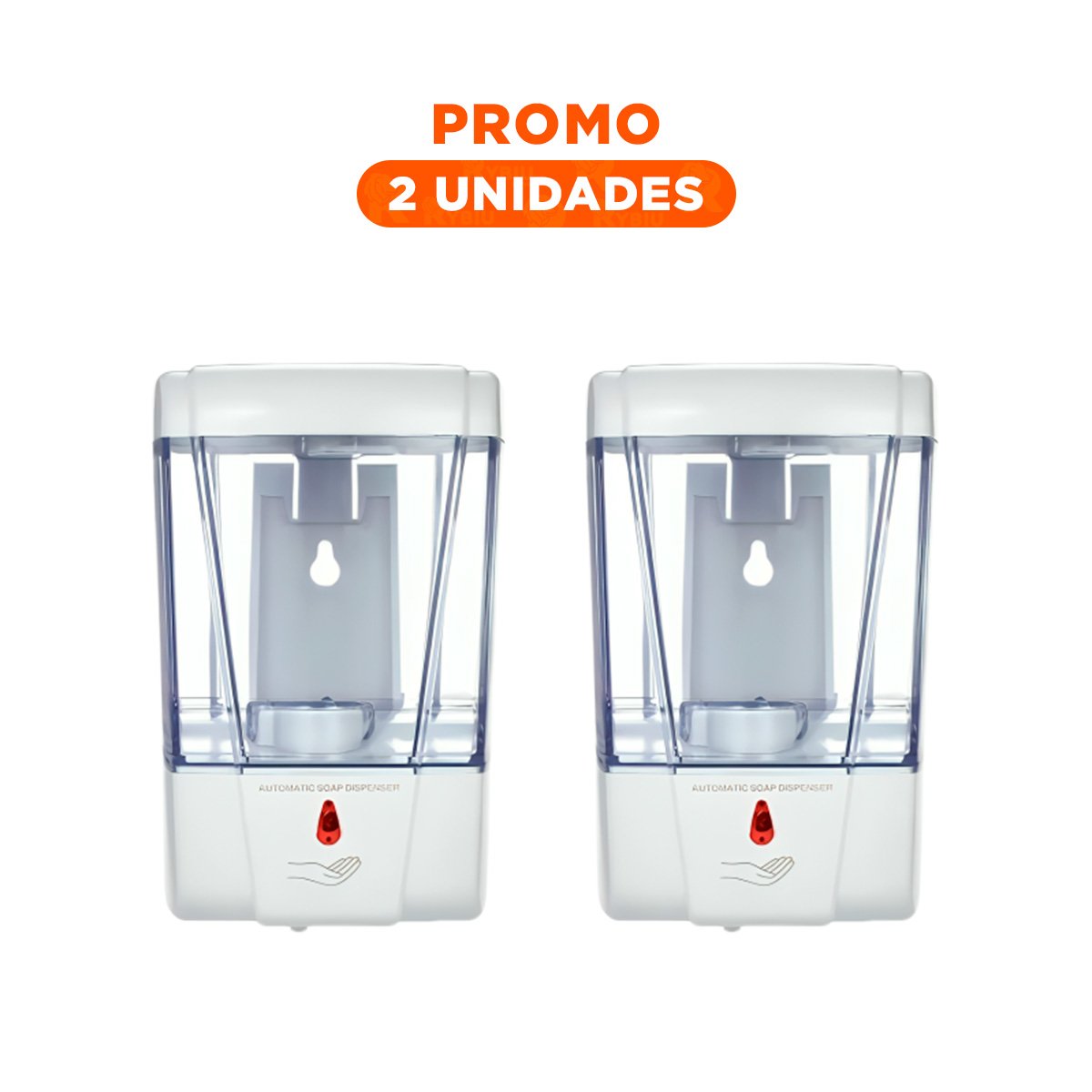 PACK2 DOSIFICADOR BLANCO DE PARED PARA LIQUIDOS CON SENSOR AUTOMATICO Y+REGALO STICKER - 1