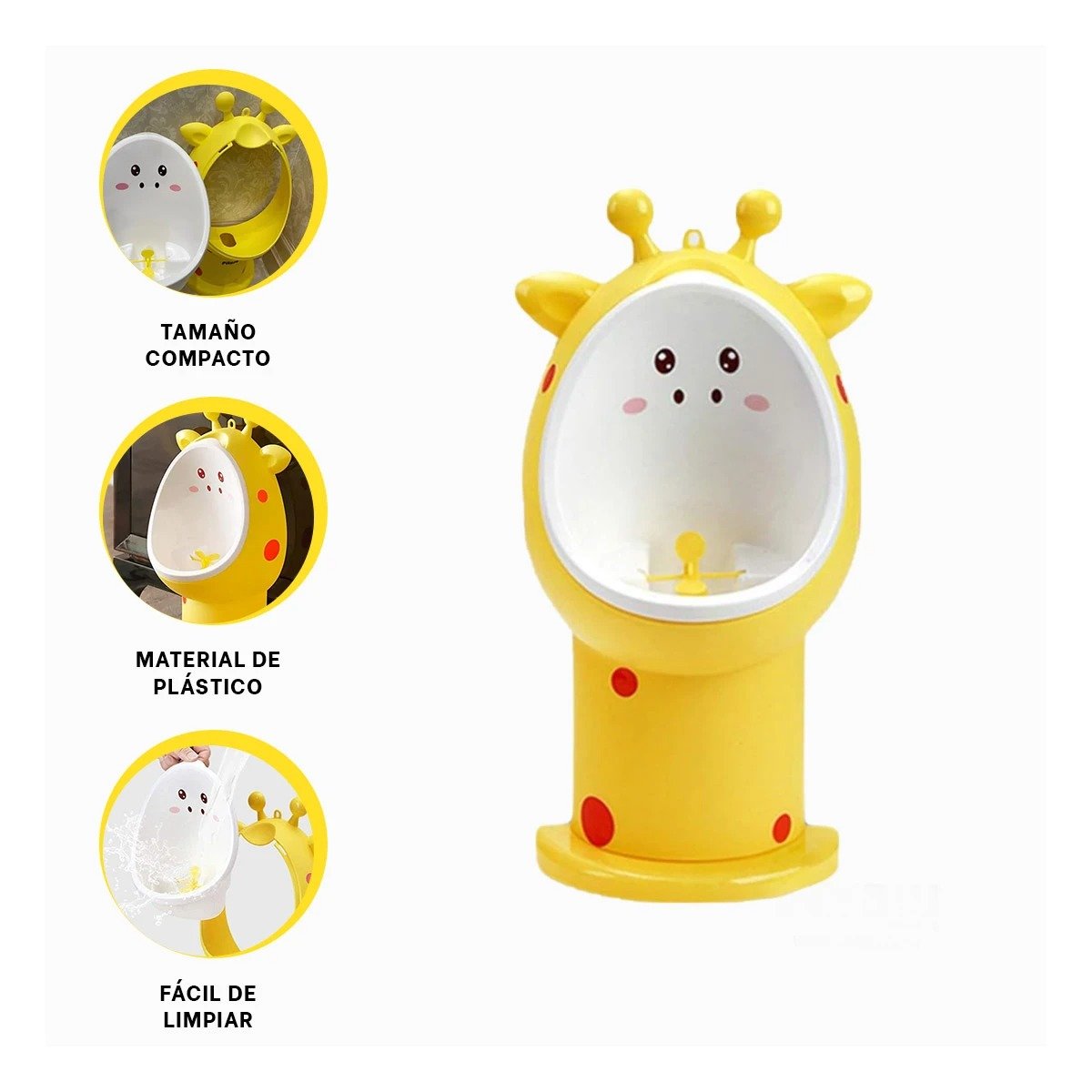 ORINAL INFANTIL DE FIRAJA PRACTICO PARA ENTRENAMIENTO EN CASA AMARILLO Y+PAPEL REGALO - 5