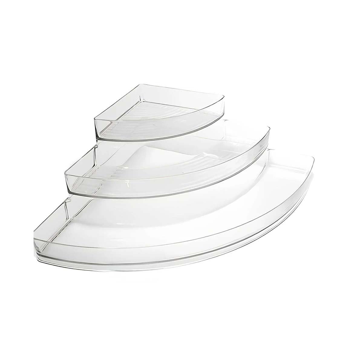 ORGANIZADOR MULTIUSO ESQUINERO DE ACRILICO TRANSPARENTE 3 NIVELES PARA HOGAR Y+REGALO STICKER - 1