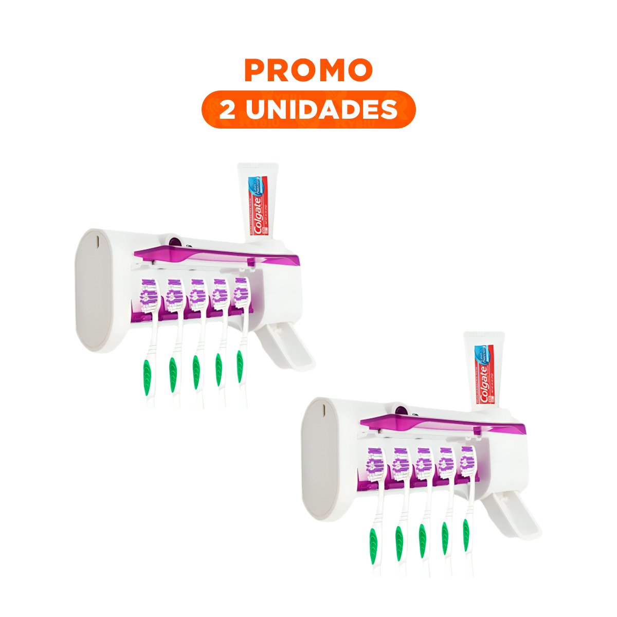 PACK2 DESINFECTADOR BUCAL CON LUZ VIOLETA PARA CEPILLOS Y USO DIARIO Y+REGALO STICKER - 1