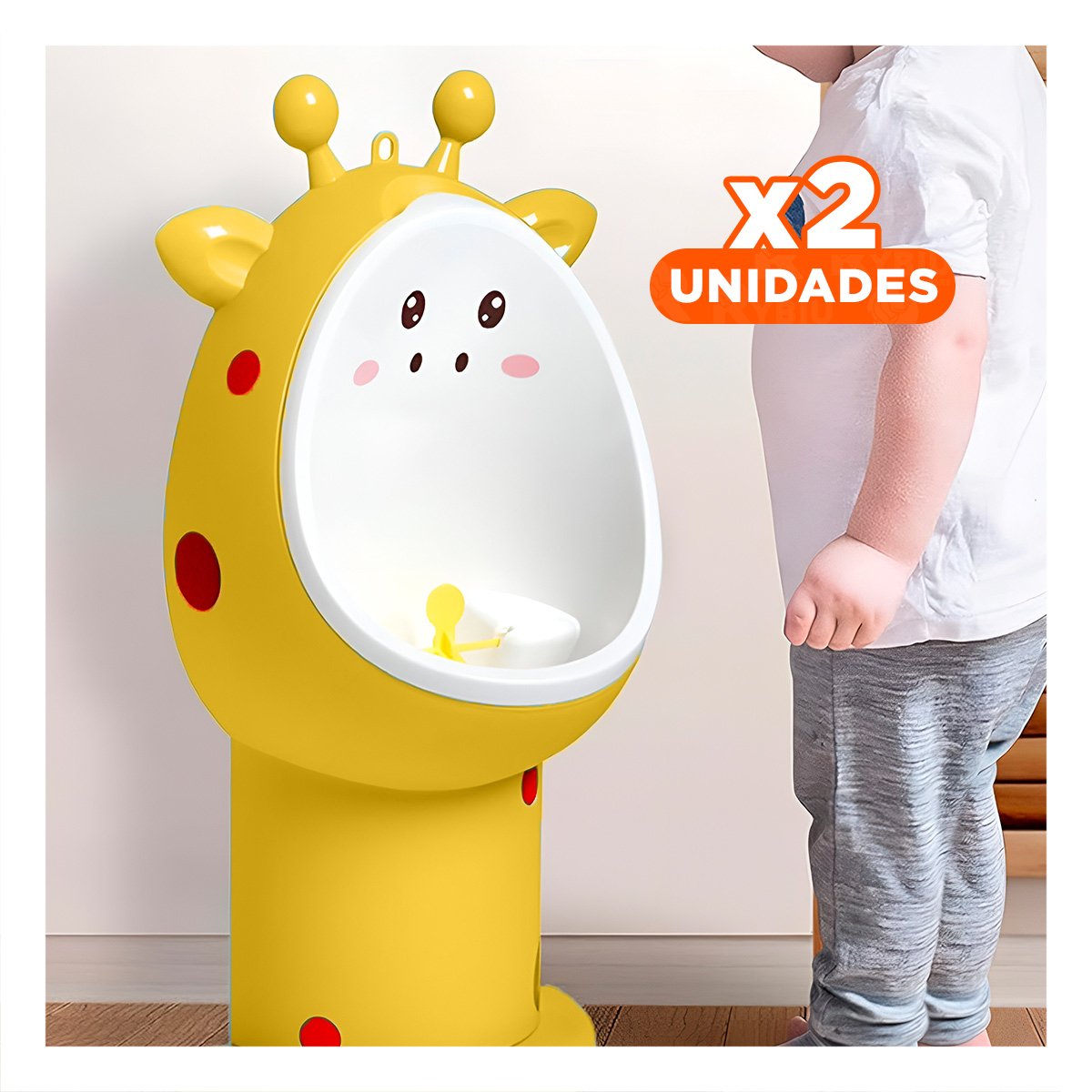 PACK2 ASIENTO DE FIRAJA PARA NINOS CON DISEÑO ERGONOMICO Y FACIL DE USAR AMARILLO - 1
