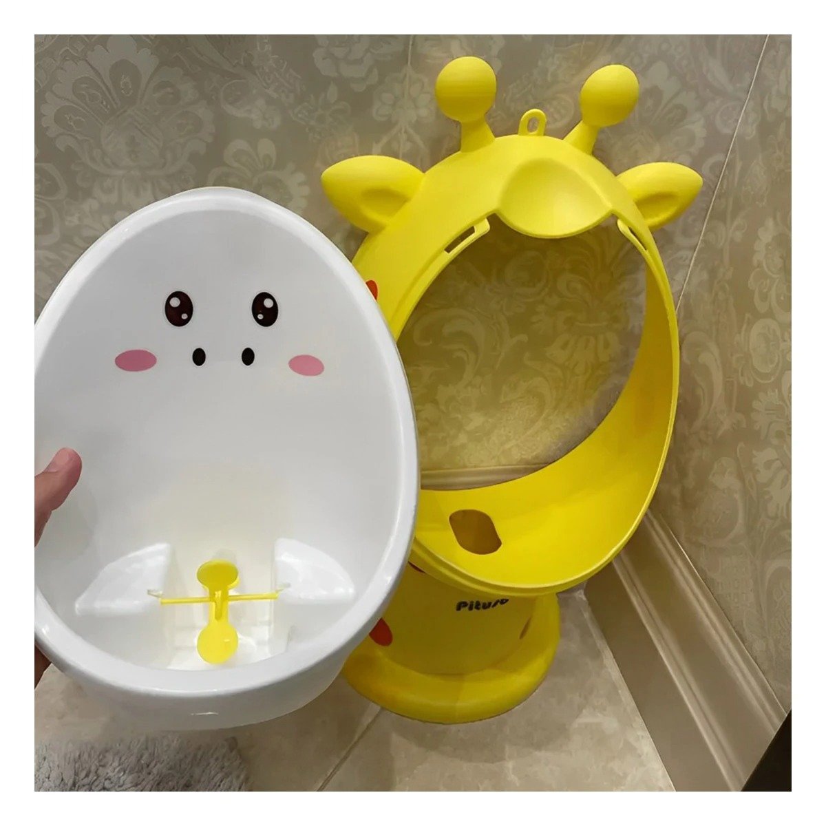 PACK2 ASIENTO INFANTIL DE FIRAJA COMODO Y LIGERO PARA ENTRENAMIENTO AMARILLO Y+PAPEL REGALO - 5