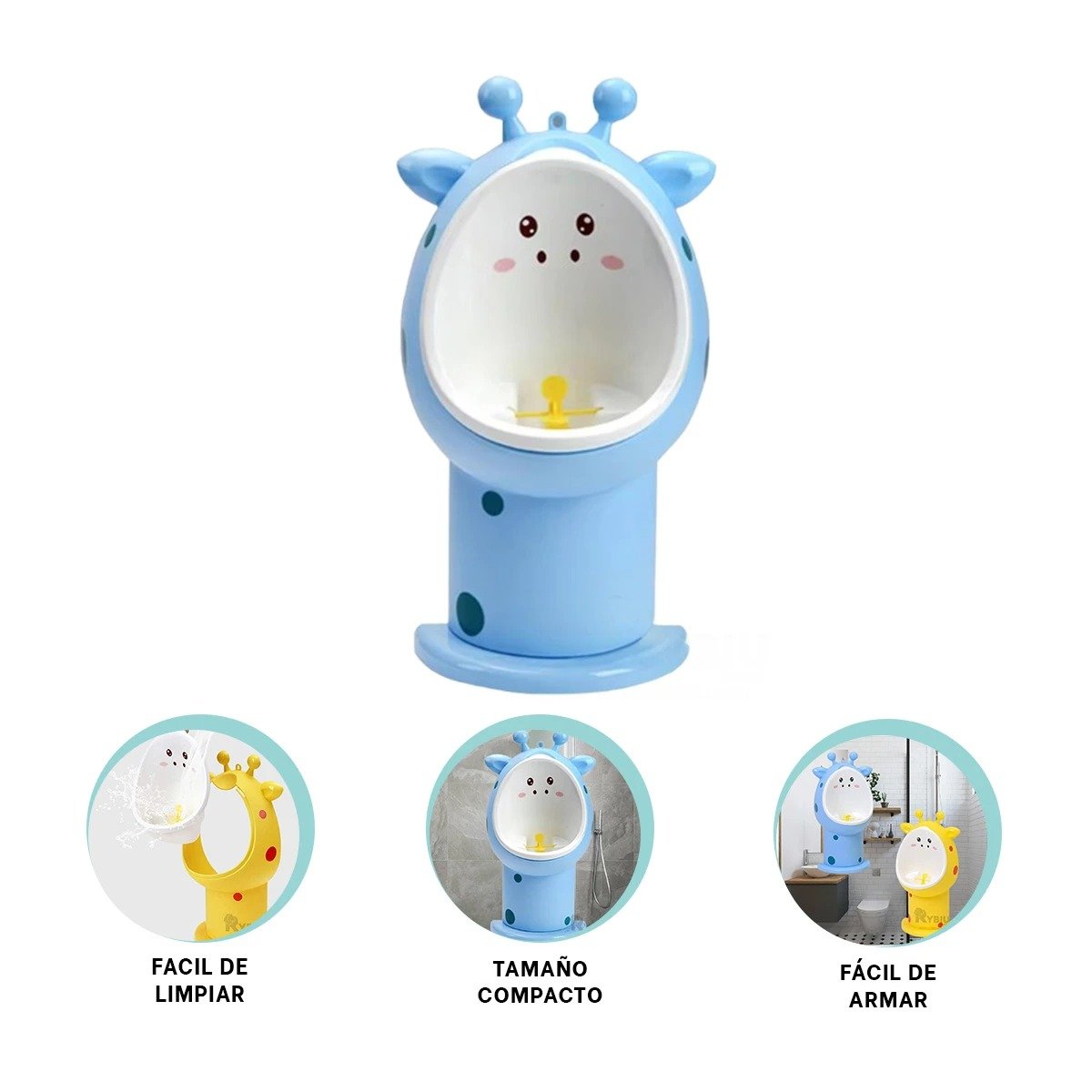ORINAL DE FIRAJA PARA APRENDER A USAR EL BANO CON ESTILO CELESTE Y+POST IT - 5