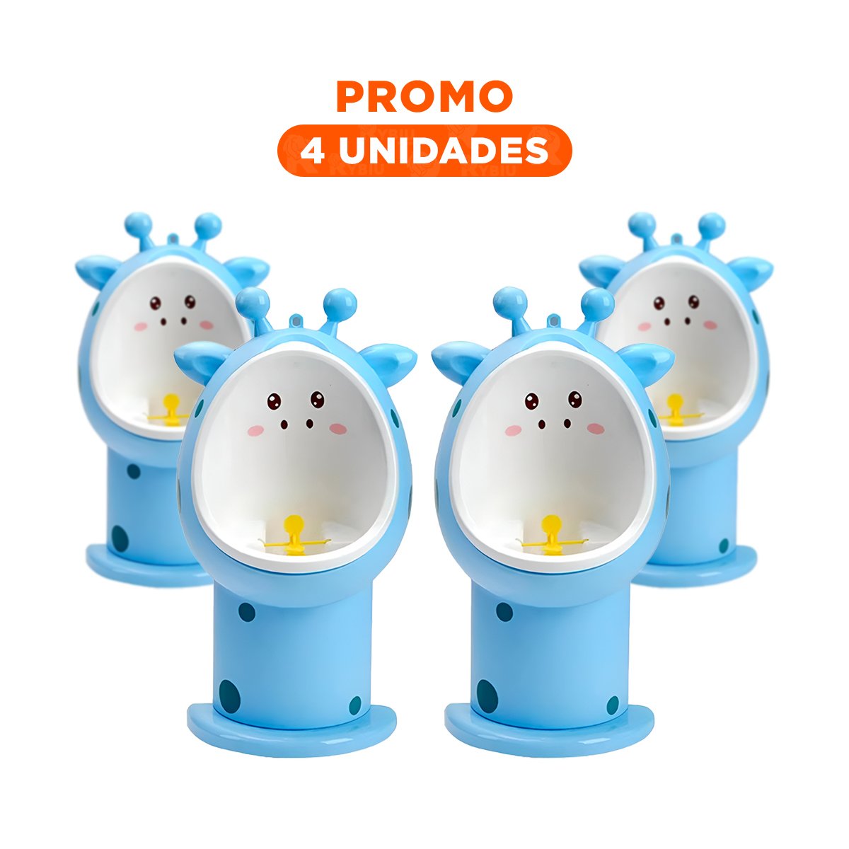 PACK4 ASIENTO INFANTIL DE FIRAJA CON APOYO DE ESPALDA Y ESTILO MODERNO CELESTE - 1