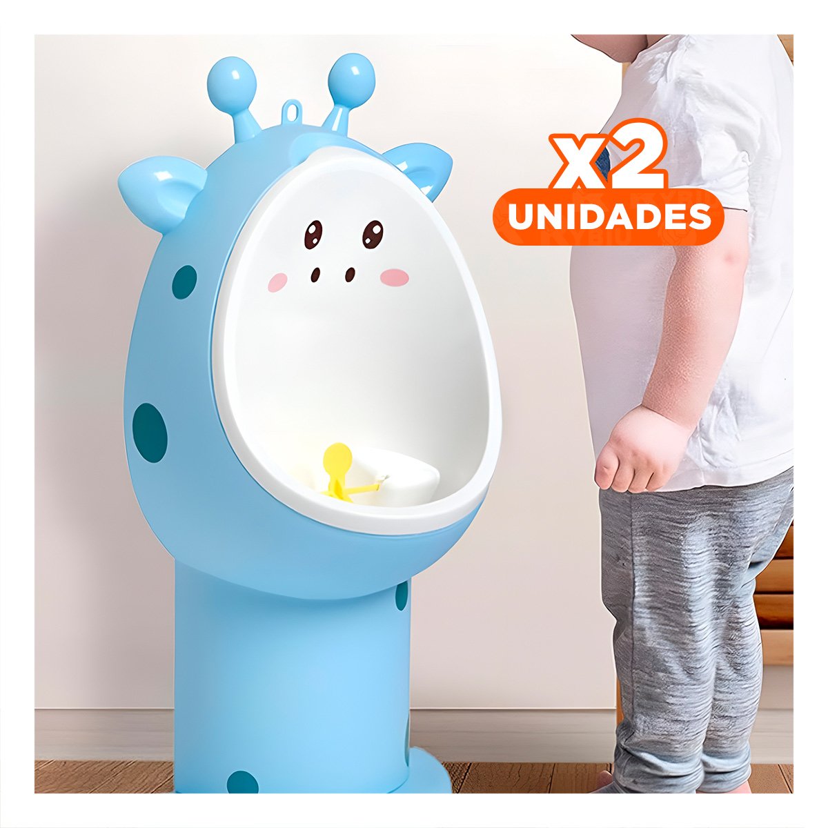 PACK2 ASIENTO INFANTIL DE FIRAJA COMODO Y LIGERO PARA ENTRENAMIENTO CELESTE Y+PAPEL REGALO - 1