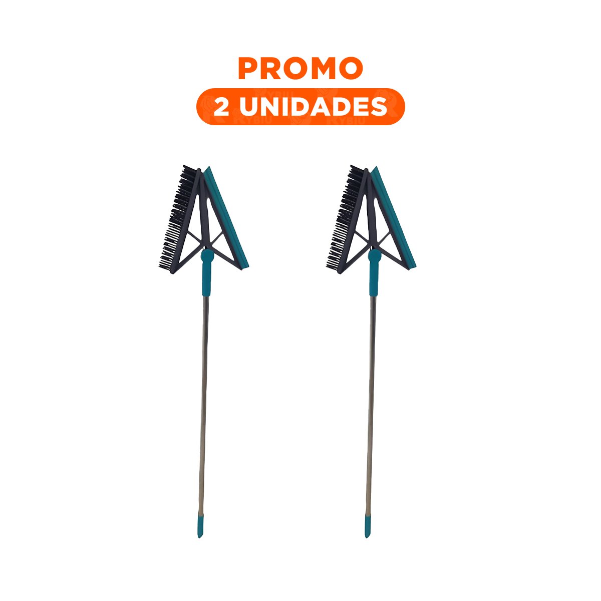 PACK2 CEPILLO VERSATIL Y SILICONA 2 EN 1 PARA USO DIARIO EN HOGAR VERDE Y+REGALO STICKER - 1