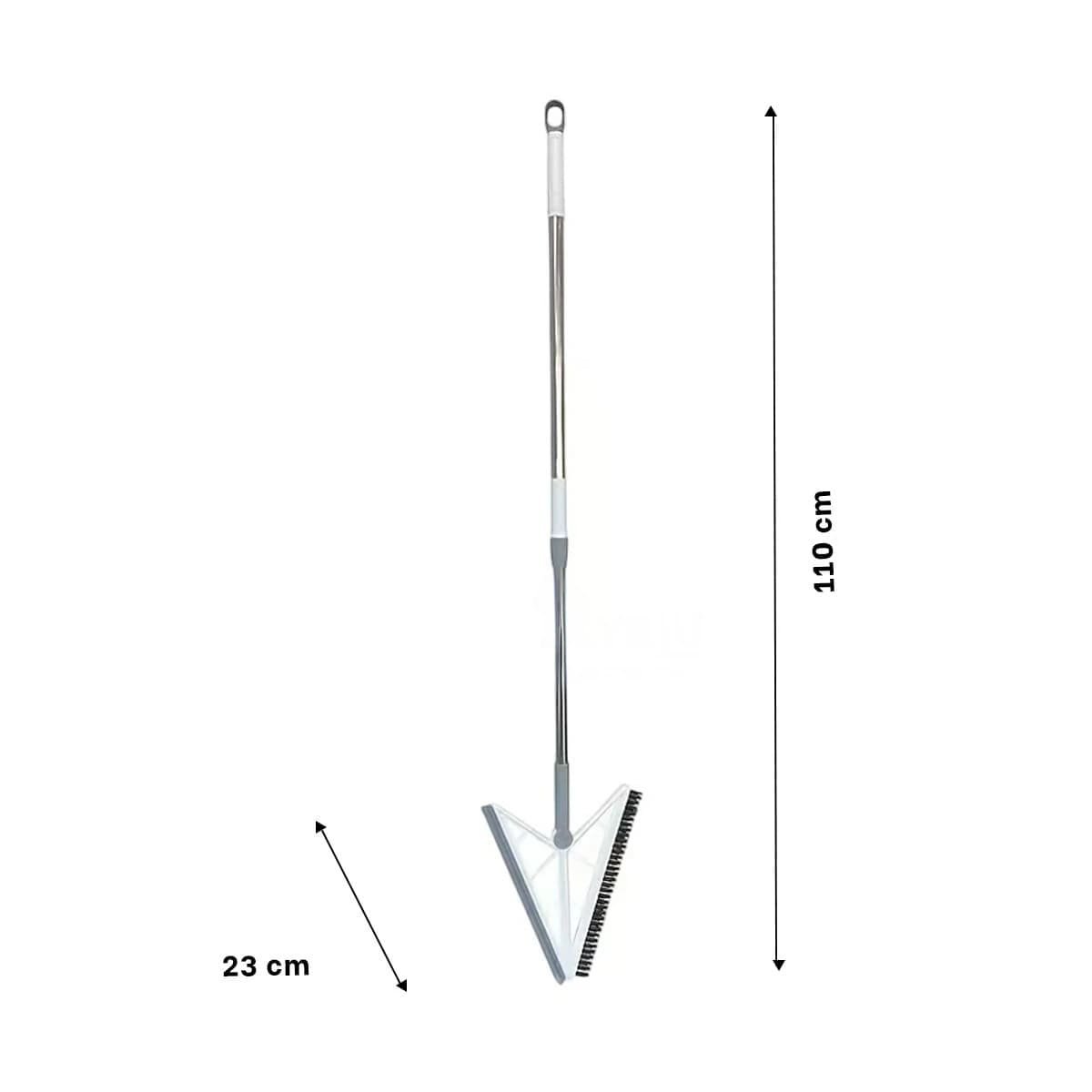 ESCOBA COMPACTA Y SILICONA 2 EN 1 PARA LIMPIEZA DIARIA BLANCO Y+PAPEL REGALO - 4