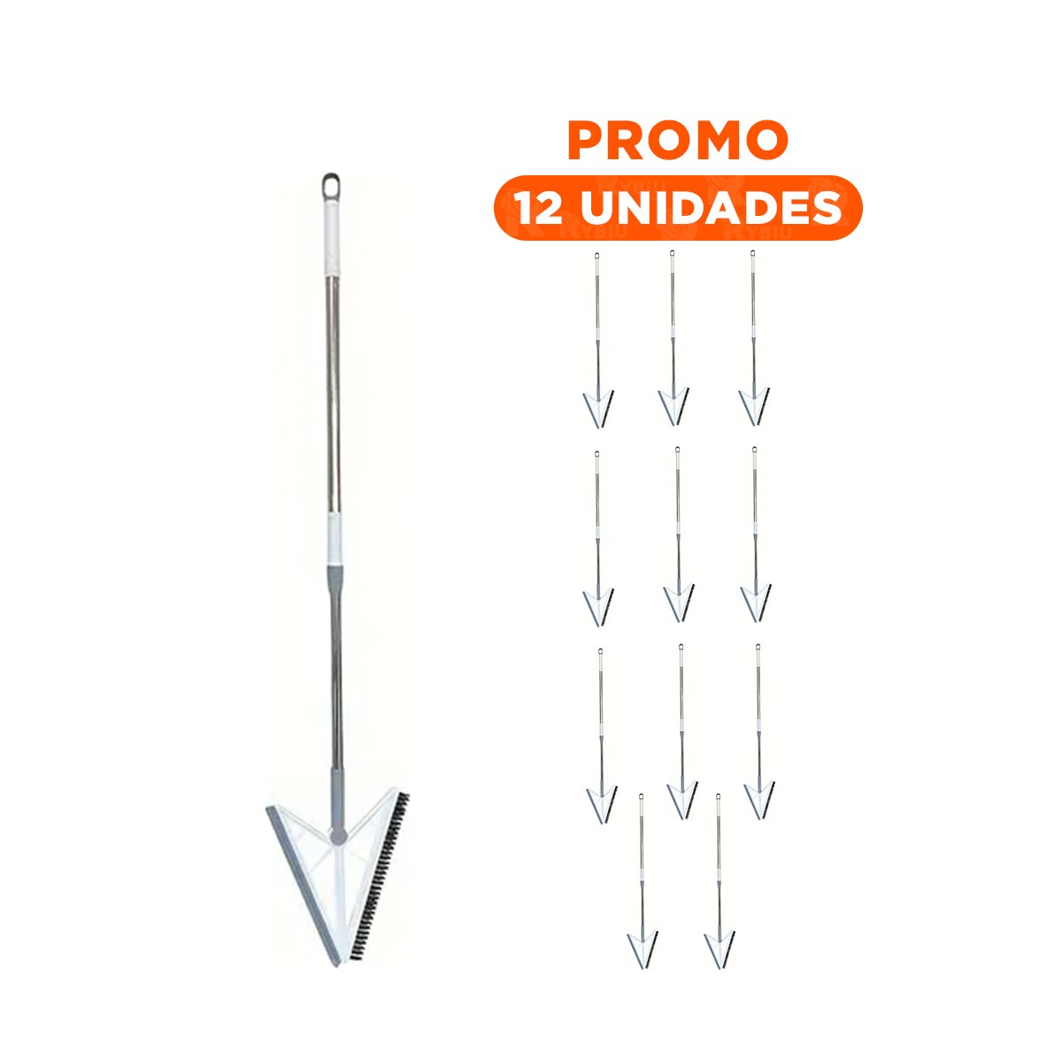 PACK12 ASPIRADOR PRACTICO Y SILICONA 2 EN 1 PARA PISOS Y SUPERFICIES BLANCAS BLANCO - 1