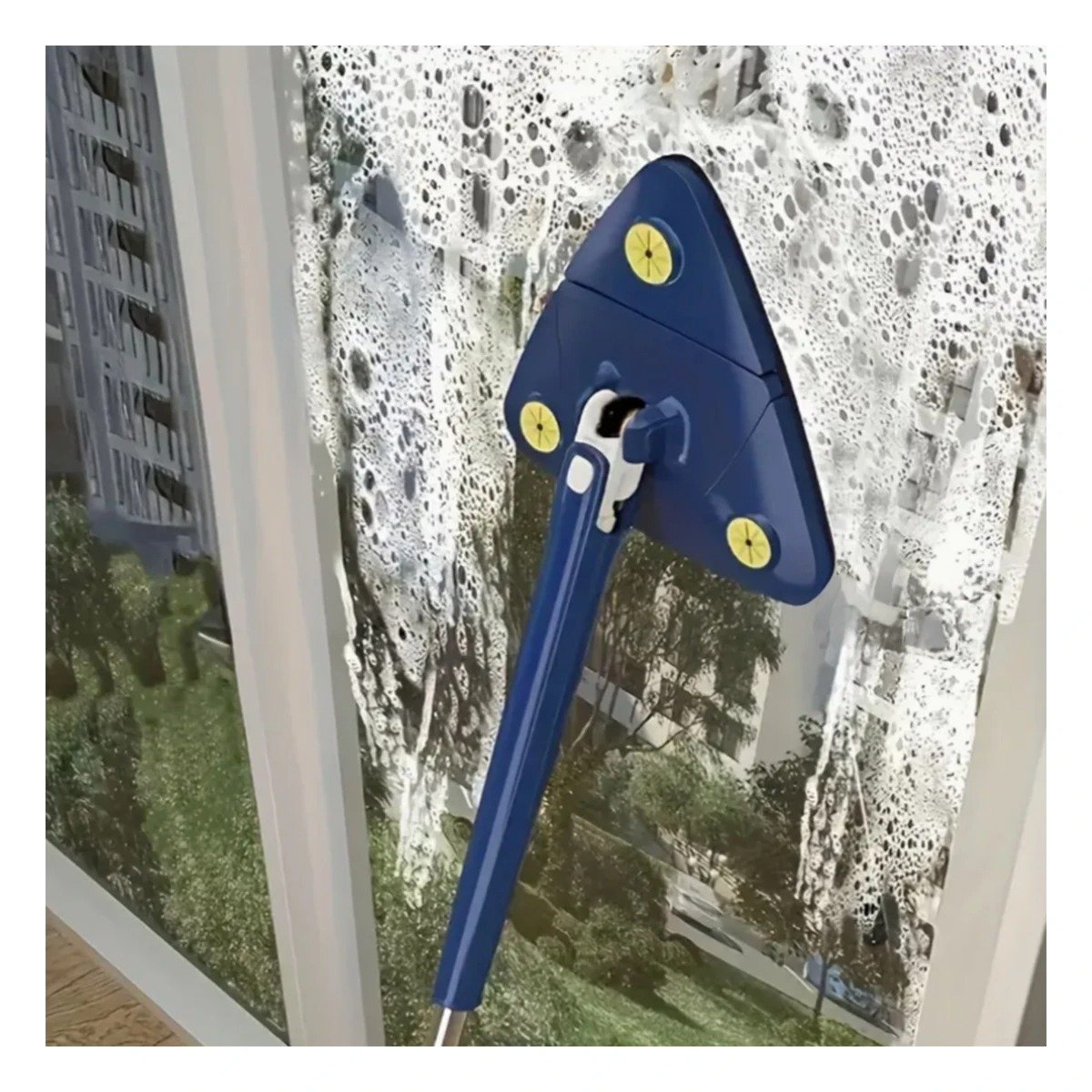 ESCURRIDOR GIRATORIO 360 CON SISTEMA DE AUTOEXPRIMIDO AZUL PARA LIMPIEZA FÁCIL - 3
