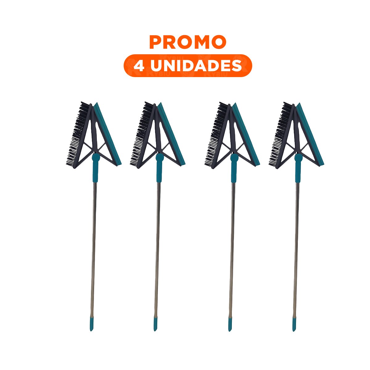 PACK4 CEPILLO MULTIUSO Y SILICONA 2 EN 1 PARA MANTENER CASA ORDENADA VERDE - 1