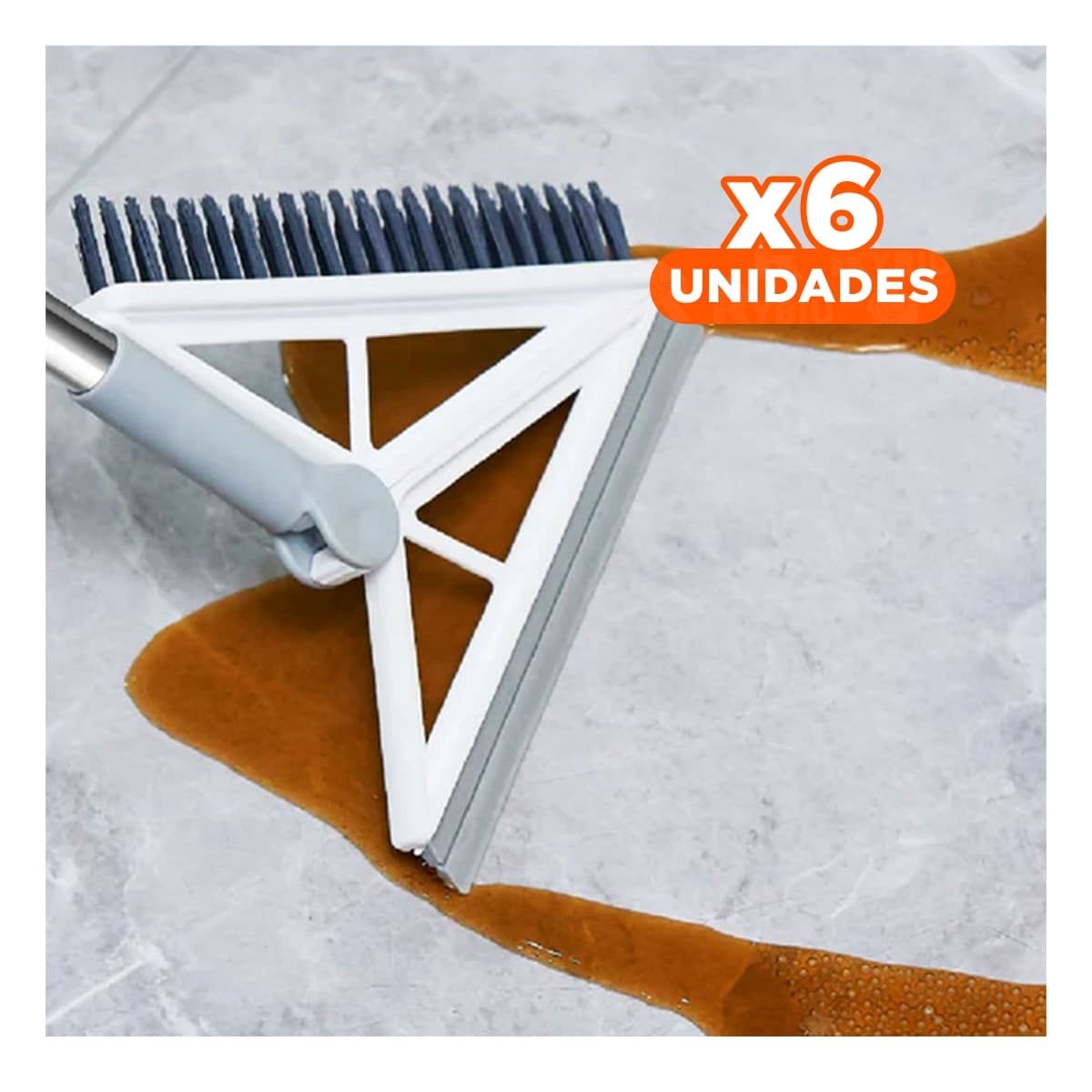 PACK6 ASPIRADOR DOMESTICO Y SILICONA 2 EN 1 PARA COCINA, BLANCO - 1
