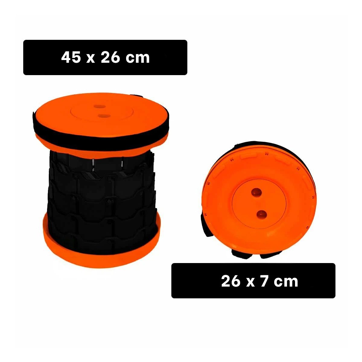 PACK4 BUTACA PORTATIL CON SEGURO PARA RELAJARSE EN INTERIORES ANARANJADO Y+REGALO STICKER - 4