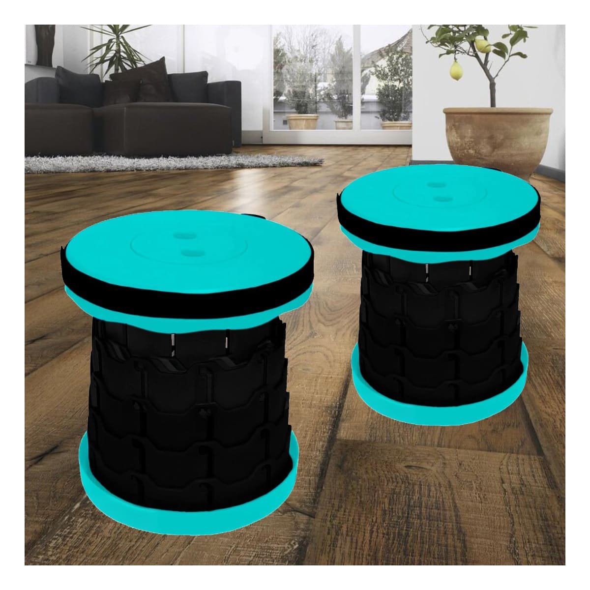 SILLA LIGERA PARA USO DIARIO EN INTERIORES Y EXTERIORES TURQUEZA Y+REGALO STICKER - 5