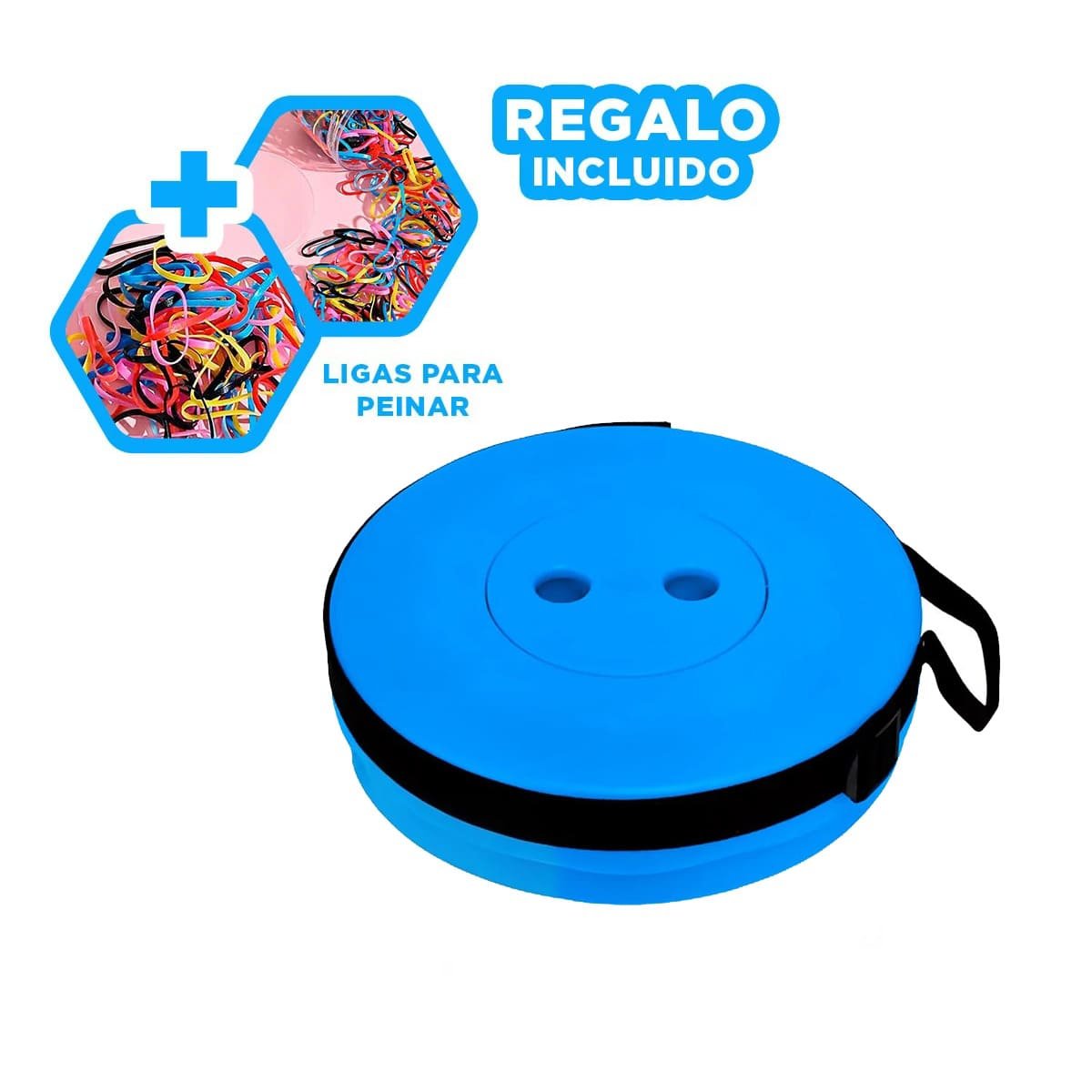 ASIENTO RESISTENTE CON SEGURO Y SISTEMA FACIL DE USAR AZUL Y+LIGAS REGALO - 2