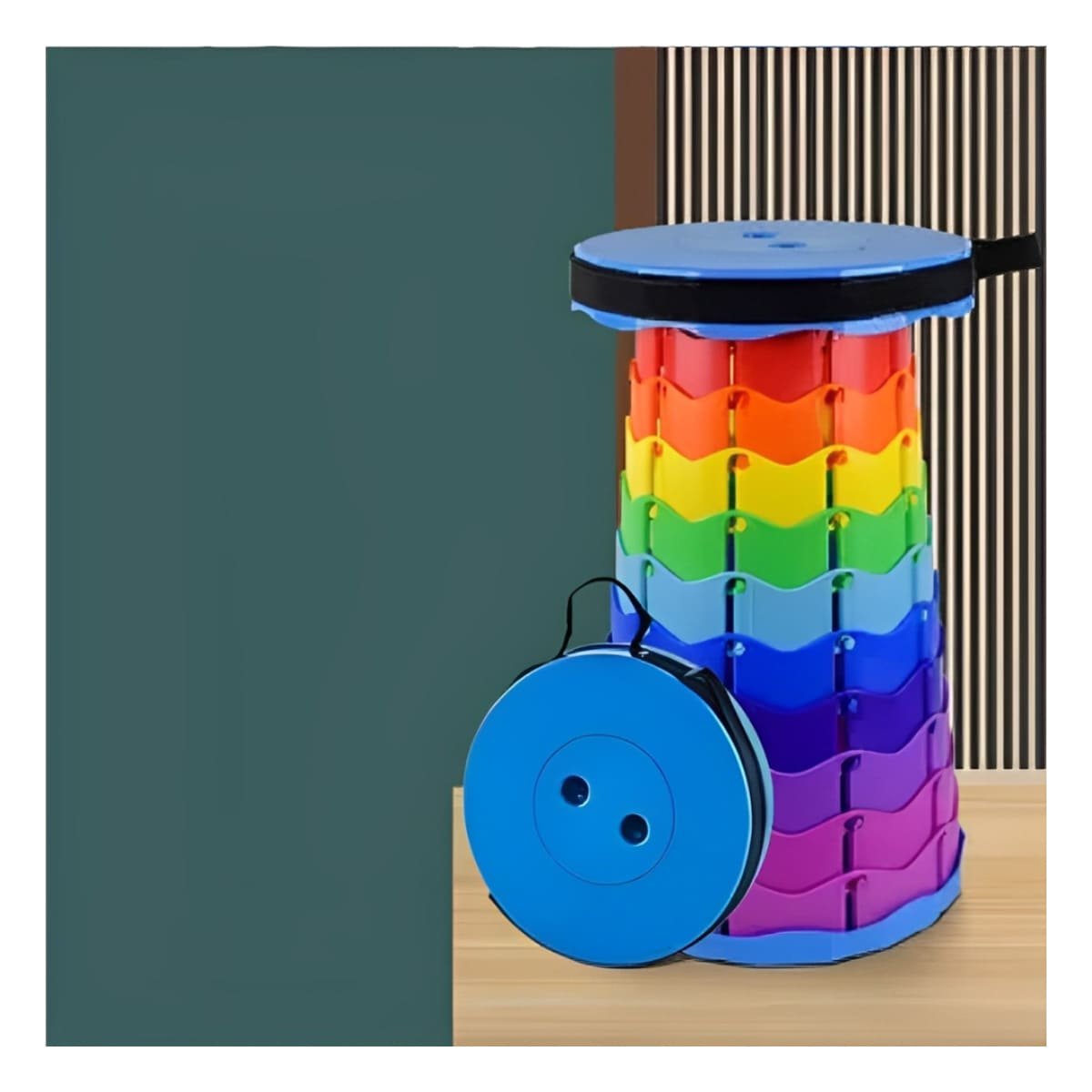 SILLA LIGERA PLEGABLE CON SEGURO INTEGRADO PARA USO FRECUENTE EN HOGAR EN MULTICOLOR Y+POST IT - 3