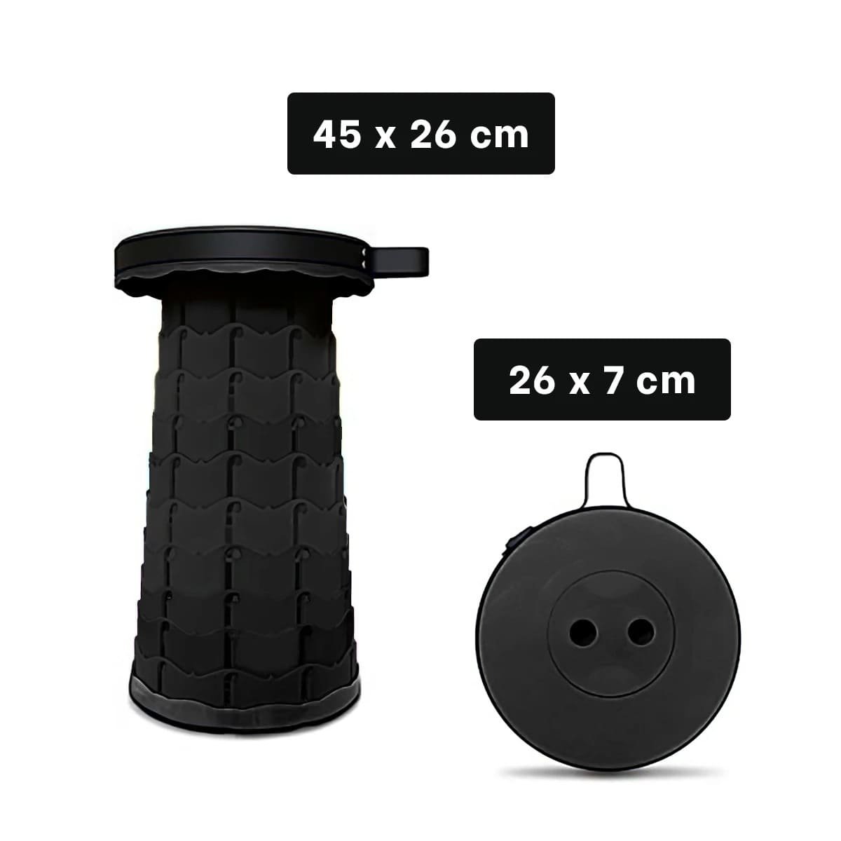 SILLA COMPACTA PARA REUNIONES O EVENTOS NEGRO Y+REGALO STICKER - 4