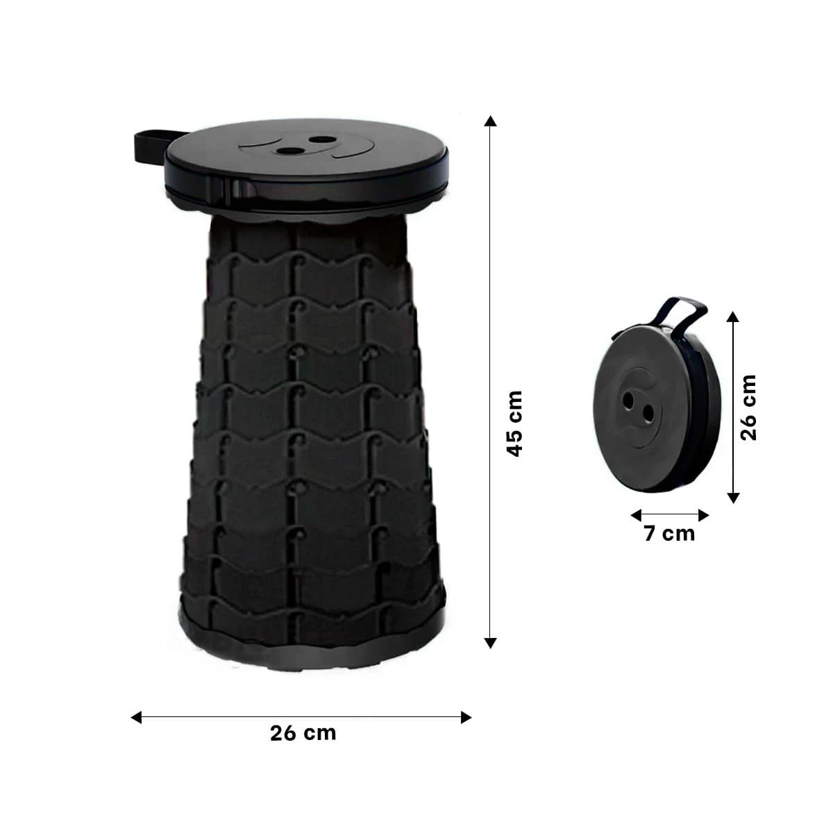 PACK12 BANQUETA LIGERA Y PORTATIL CON SEGURO PARA AÑADIR ASIENTOS NEGRO Y+PAPEL REGALO - 4
