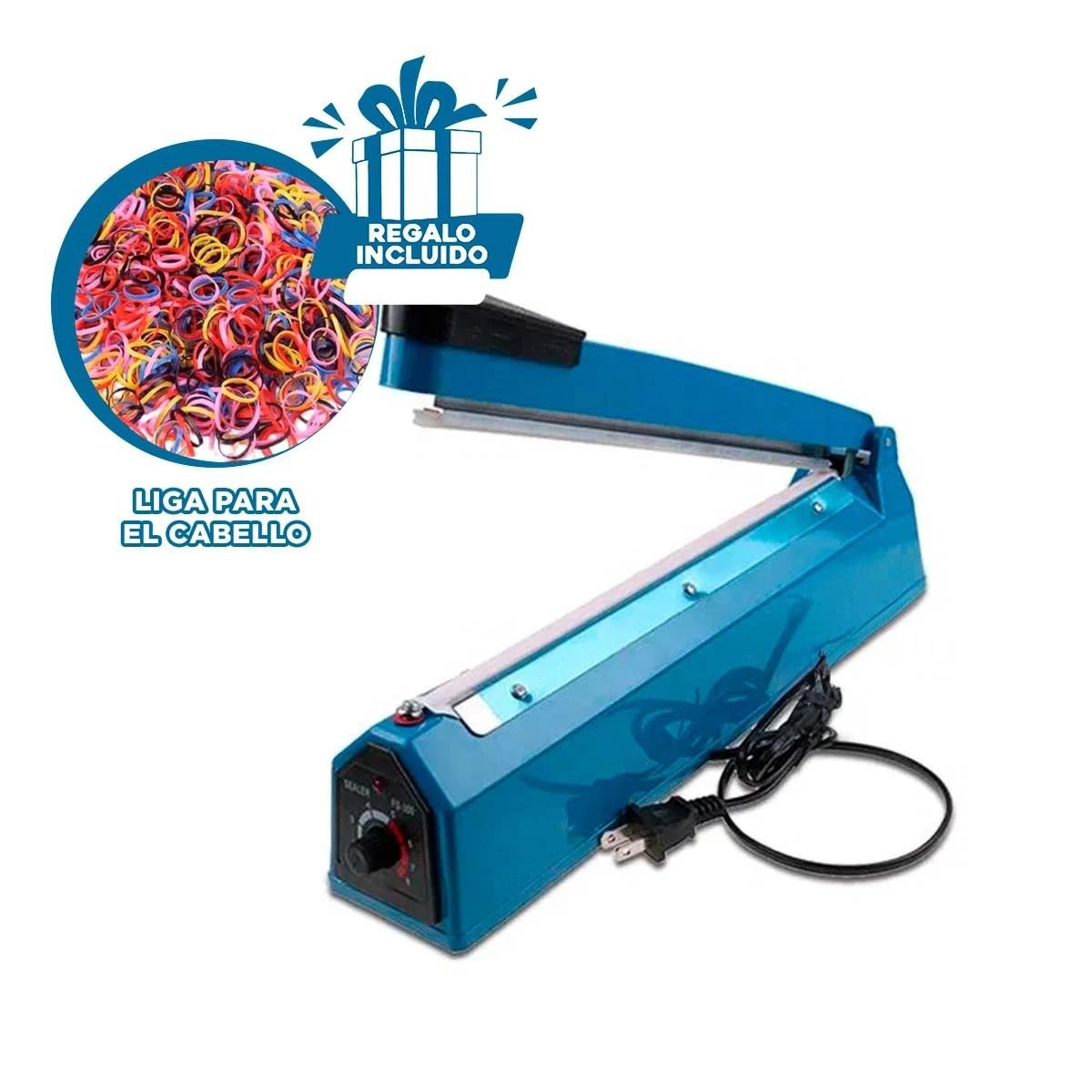 CERRADOR DE BOLSAS COMPACTO Y CONFIABLE PARA USO DIARIO 42X12CM Y+LIGAS REGALO - 2