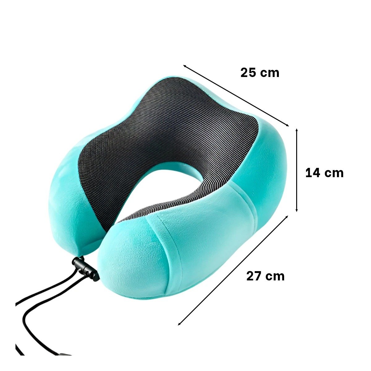 PACK2 SOPORTE DE CUELLO CON ESPUMA INTERIOR AGRADABLE CELESTE CLARO Y+REGALO STICKER - 4