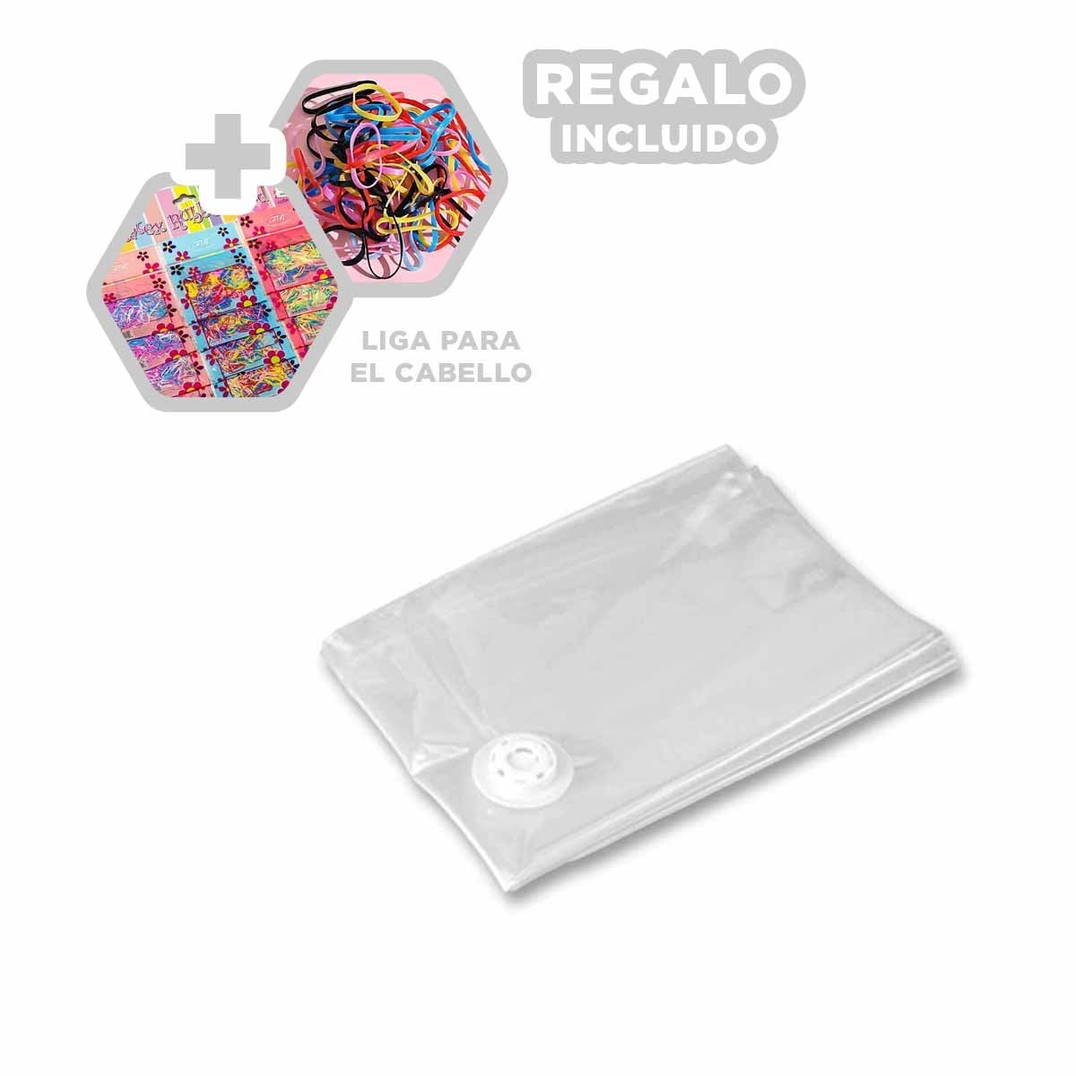 BOLSA AL VACIO DECORATIVA PARA CASA Y OFICINA 70X110CM EMPAQUE VERDE Y+LIGAS REGALO - 2