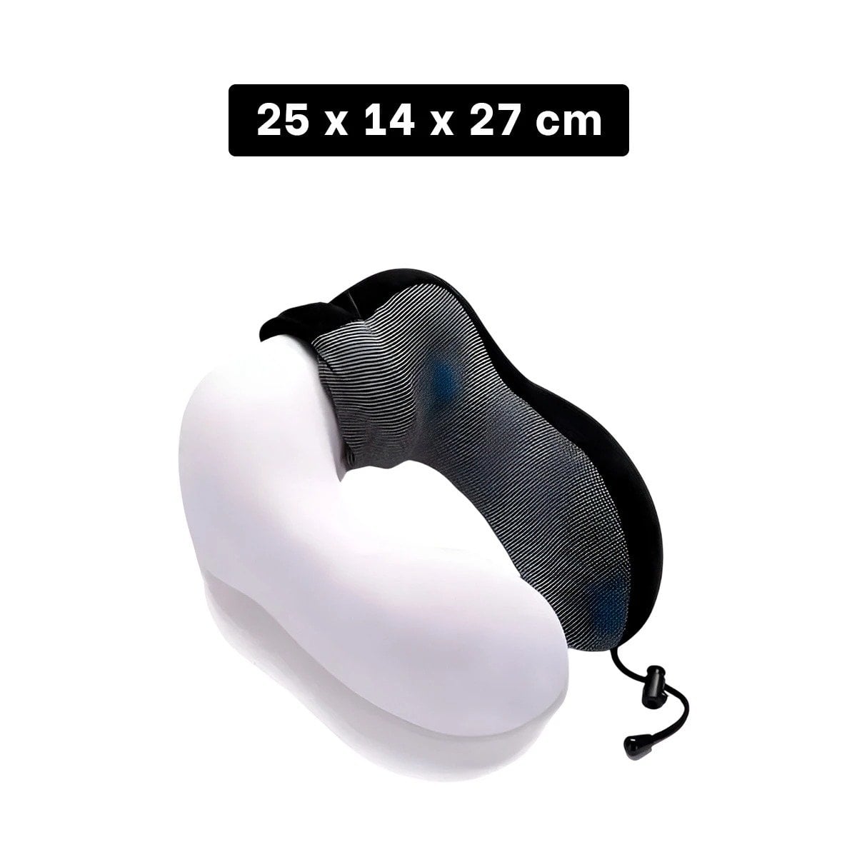ALMOHADA DE CUELLO CON AJUSTE PRACTICO PARA CADA VIAJE NEGRO Y+POST IT - 4