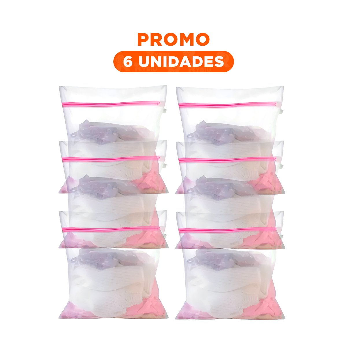 PACK6 CONTENEDOR CUBO BLANCA PARA LAVADO FACIL Y RAPIDO Y+REGALO STICKER - 1