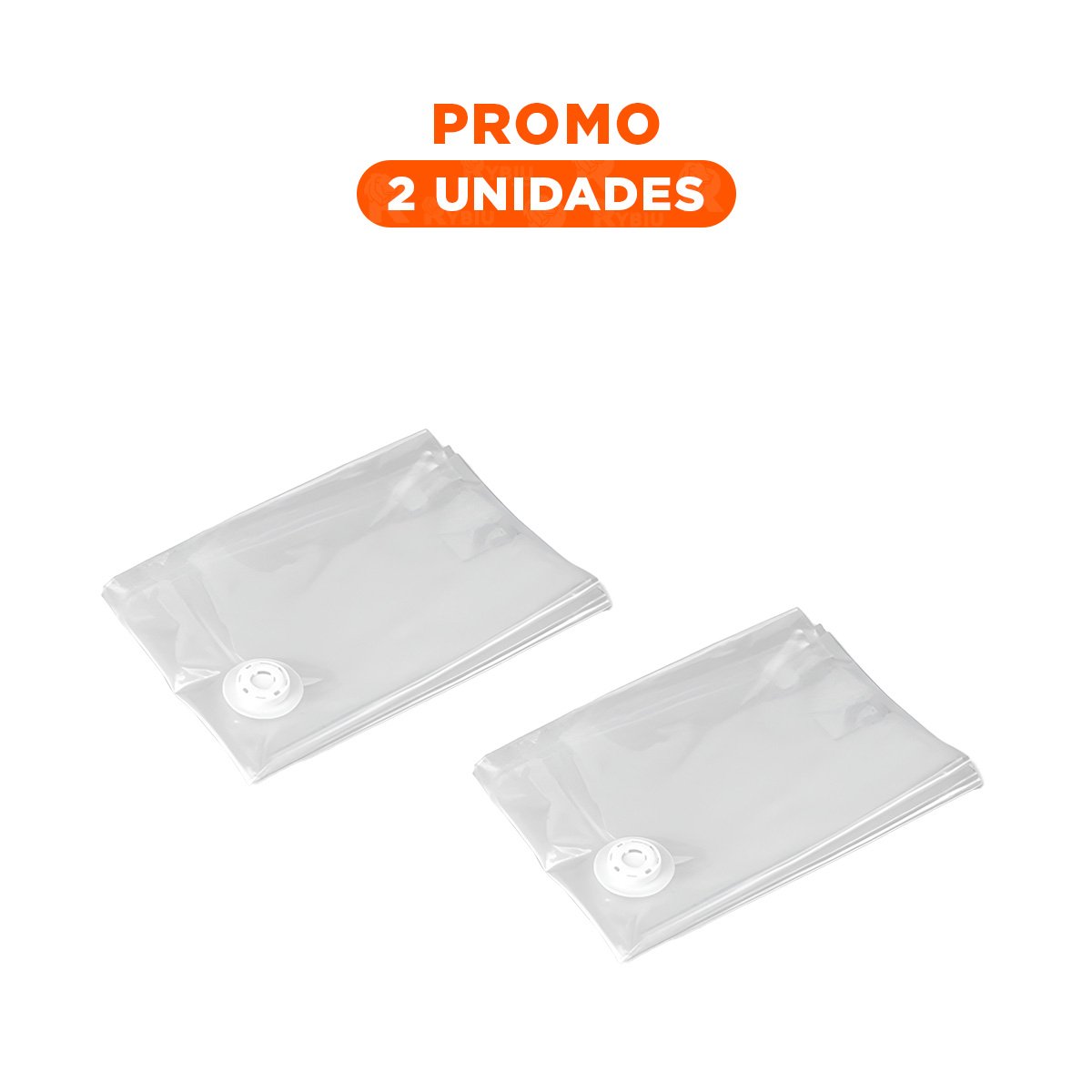 PACK2 SACO AL VACIO FUNCIONAL Y COMPACTO 70X110CM EMPAQUE VERDE Y+REGALO STICKER - 1