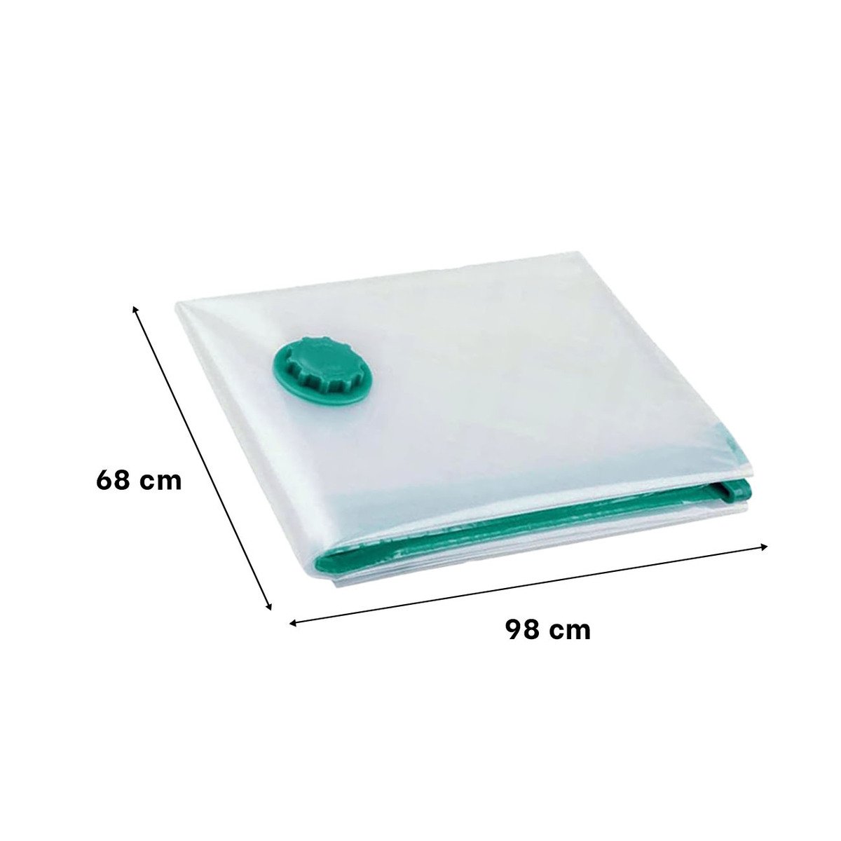 PACK12 FORMATO AL VACIO PRACTICO Y COMPACTO PARA GUARDAR ROPA TRANSPARENTE VERDE Y+PAPEL REGALO - 4