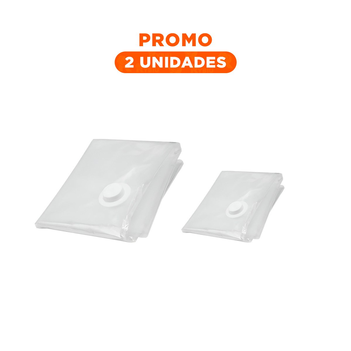 PACK2 FUNDA PARA ORGANIZAR ROPA DE TEMPORADA 80X130CM TRANSPARENTE Y+REGALO STICKER - 1