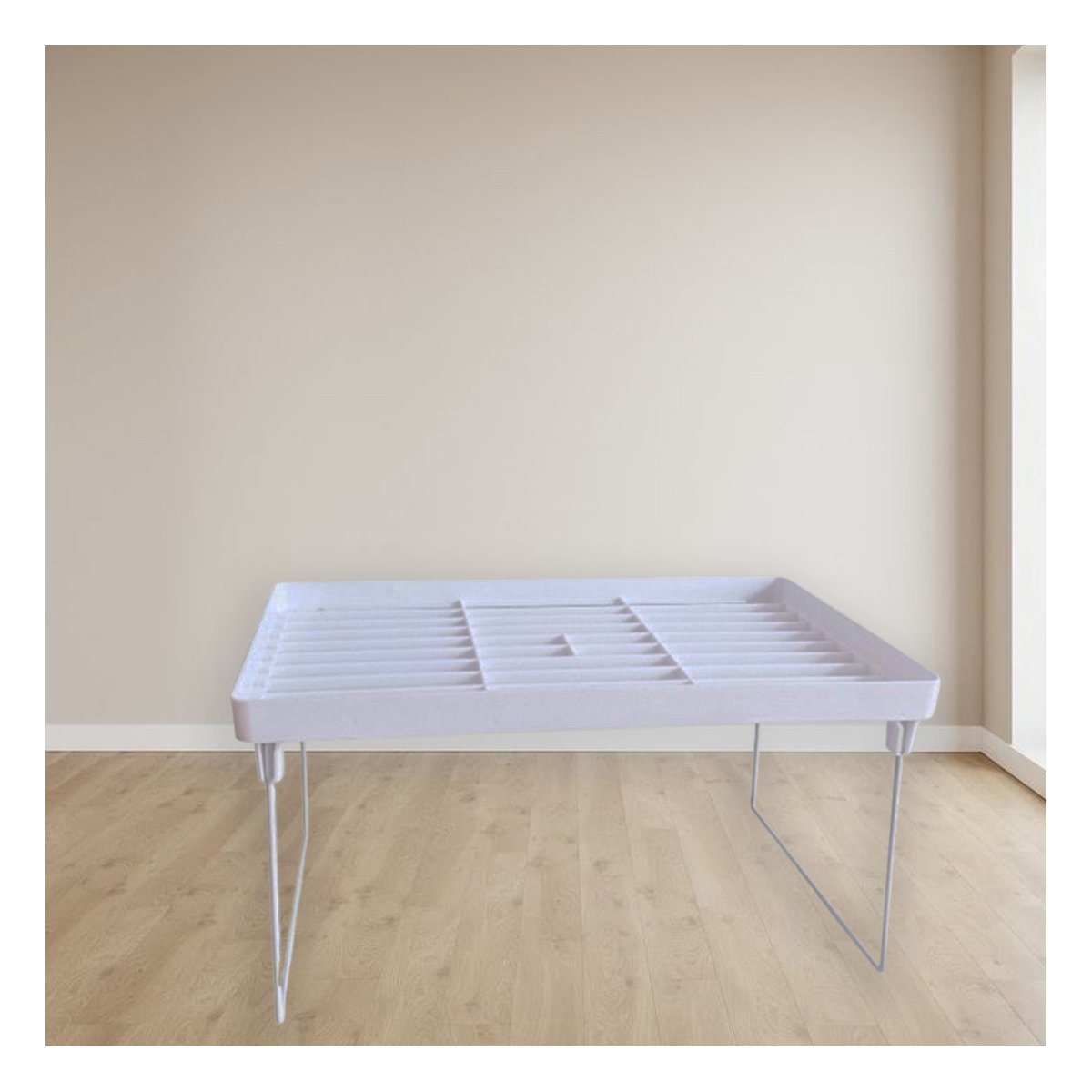 PACK2 ESTANTE MODULAR BLANCO PARA ORGANIZAR ROPA Y OBJETOS EN CASA - 5