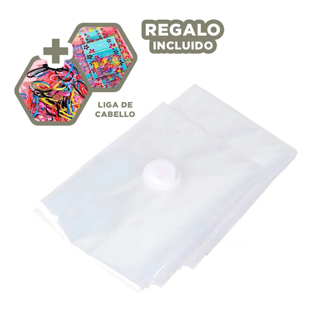 BOLSA PARA TRASLADO DE PRENDAS DE HOGAR 80X130CM TRANSPARENTE Y+LIGAS REGALO - 2